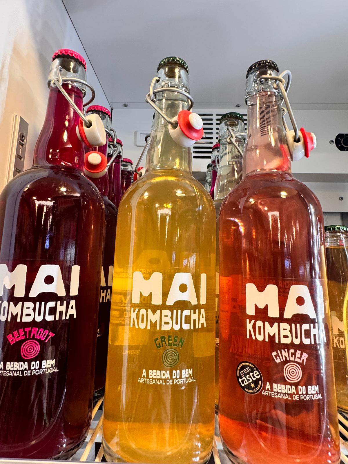 Bebidas kombucha e refrigerantes especiais